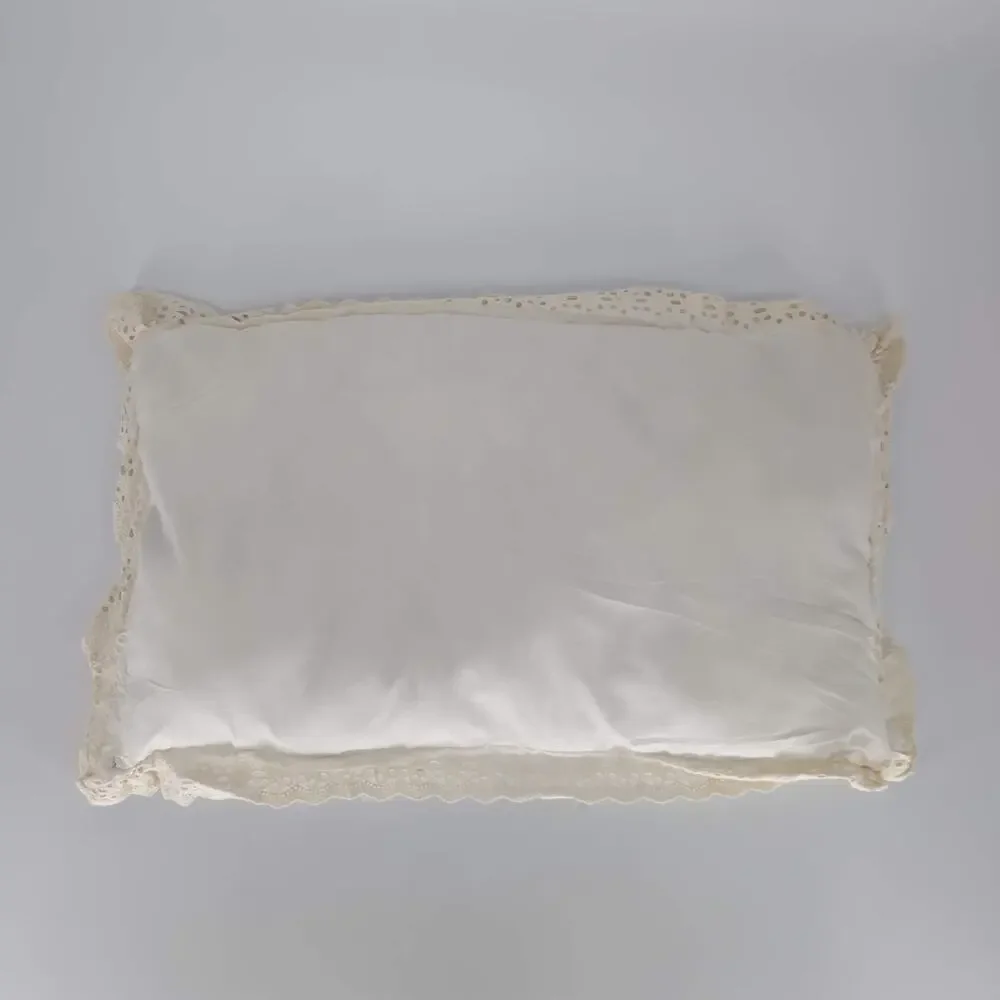 Draper James by Reese Witherspoon Cream Decorative Pillow Lace Trim 14